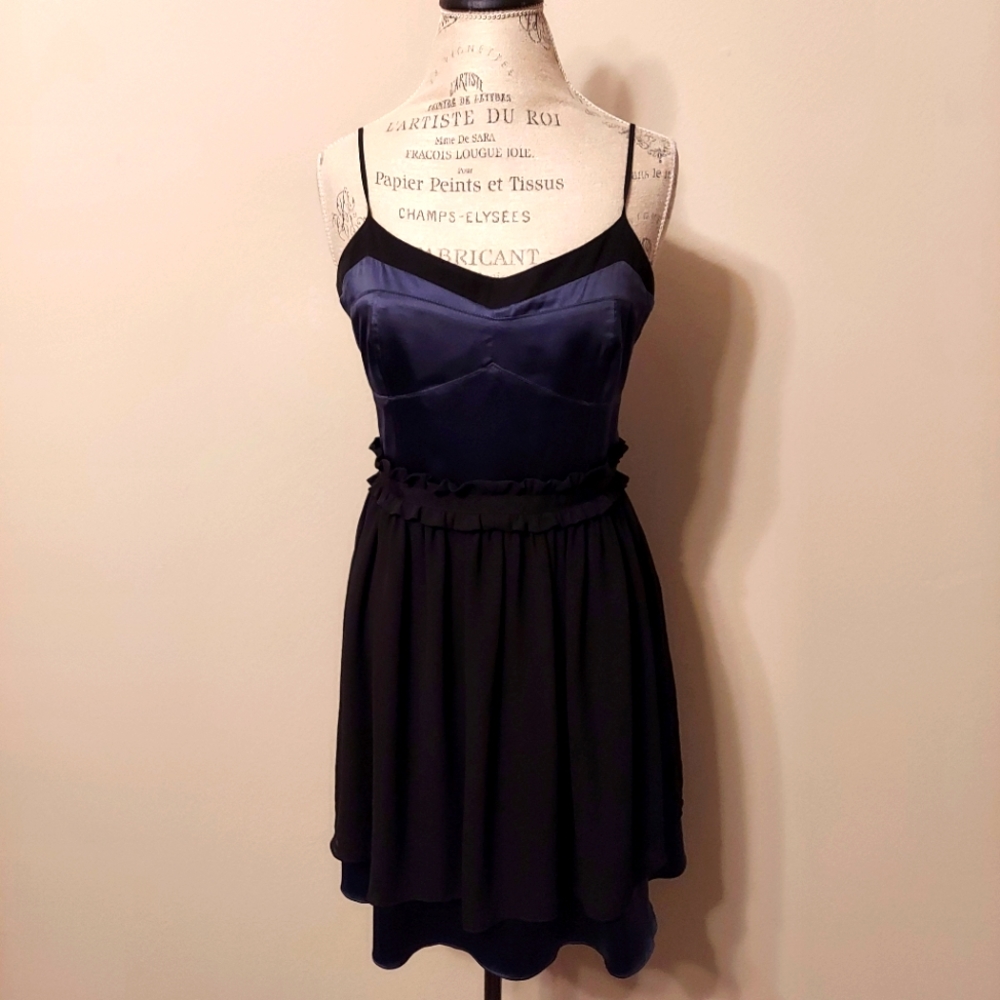 BCBGeneration Dark Blue&Black Party Dress Sz 10